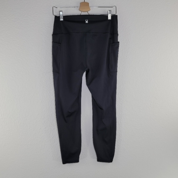 Spyder Active Black leggings pockets Large - Picture 5 of 8
